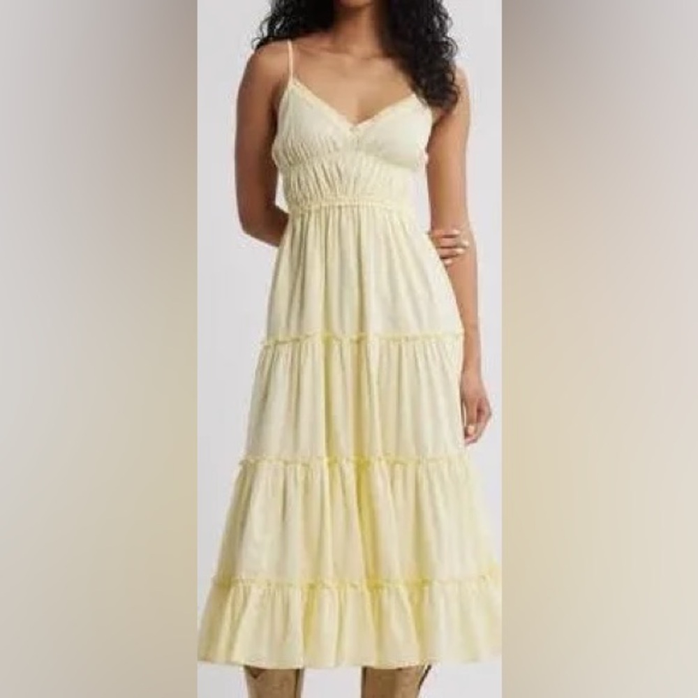 NWT  Hippie Rose-Juniors' Chiffon Lurex Midi Dress - Large